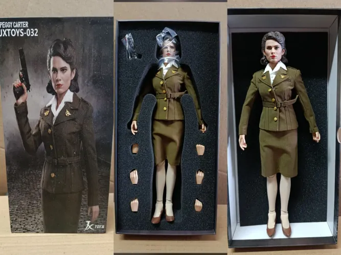 Jx toys Peggy carter captain America marvel avengers tipo hot toys