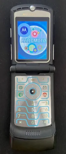Motorola Razr V3 Black metal RELÍQUIA!