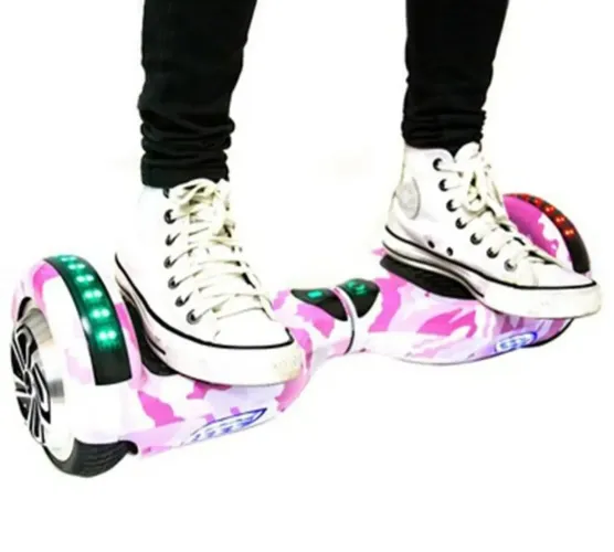 Skate elétrico howerbord rosa militar Bluetooth 6,5 polegadas