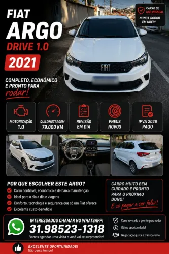 Fiat Argo Drive 1.0 6V Flex 2021