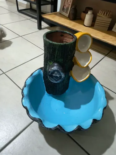 Decorativo fonte com bomba d'água
