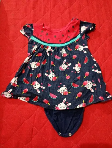 Vestido bodie para bebê