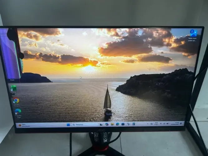 Monitor Gamer AOC 23.8" IPS 144Hz 1ms FHD FreeSync VGA/HDMI/DP, 24G2/BK