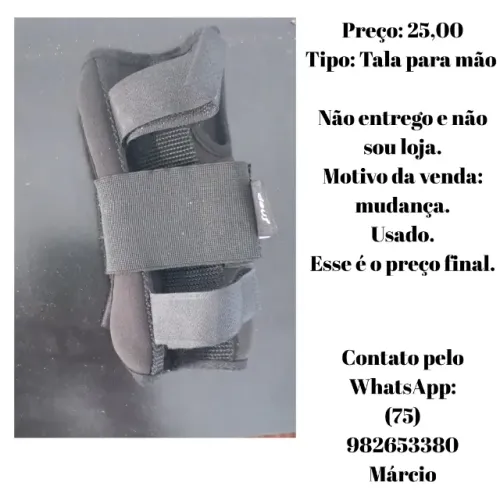 TALA PARA IMOBILIZAR A MÃO E PULSO