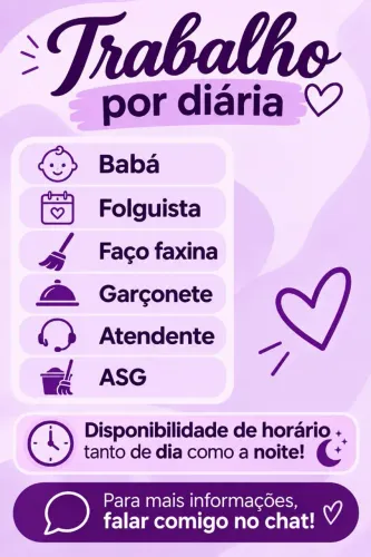 Disponível para diária!