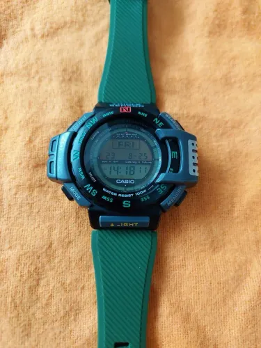 Raro relógio casio antigo triple sensor ptr-40 só venda não troco por nada