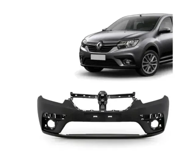 Parachoque Dianteiro Renault Sandero 2020 - Preto Liso - Loma Plast