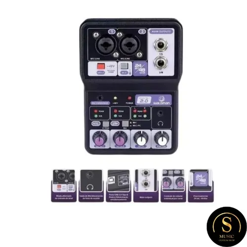 Mesa De Som Waldman Interface Podcast 2.0 Usb