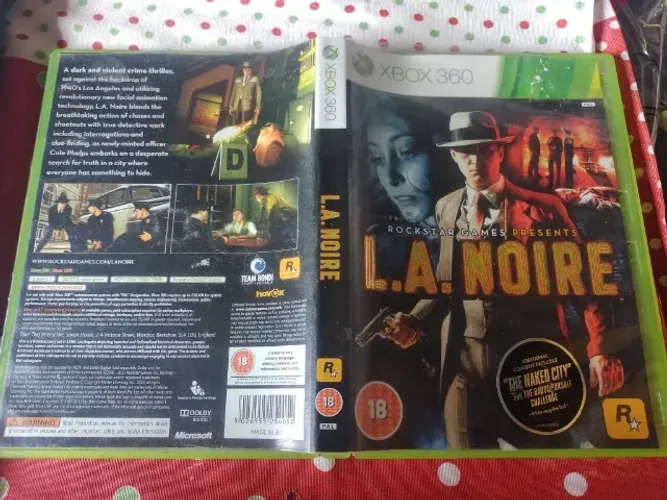 L.A. Noire Jogo Midia Fisica Para Xbox 360 3 Discos