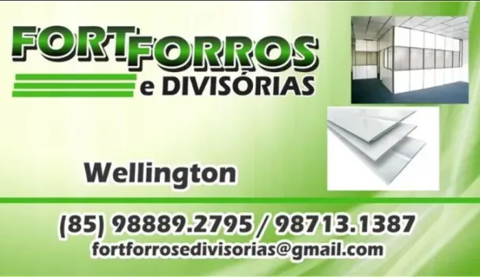 Divisória instalado