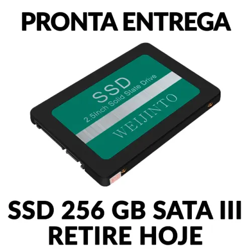 SSD 256 GB - A Pronta Entrega - Com Garantia