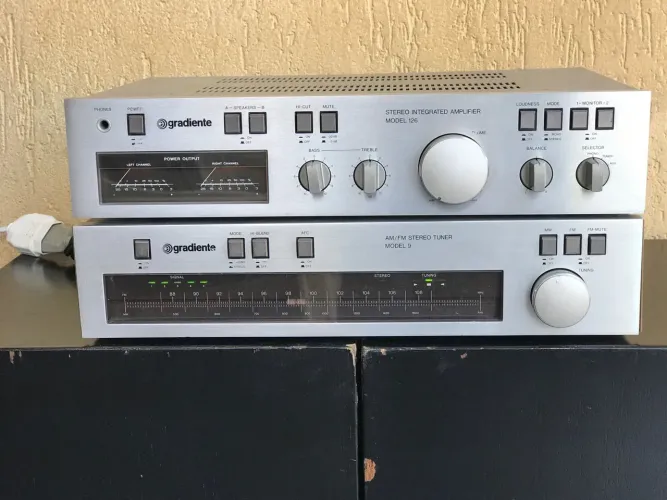 Amplificador e tuner gradiente 