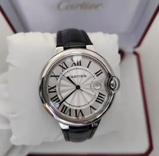 Relógio Cartier Ballon Bleu em Couro 40mm
