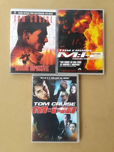 DVDs filme Missão Impossível<br>1 2 3