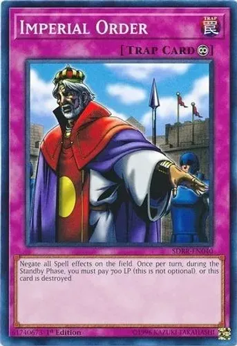 Yugioh!!! Imperial Order Sdrr-pt040 Common - Structure Deck