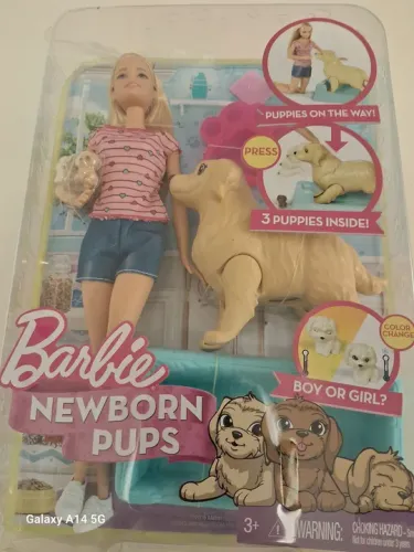 Barbie Newborn Pups - Brinquedo Completo de Cuidar de Cachorros