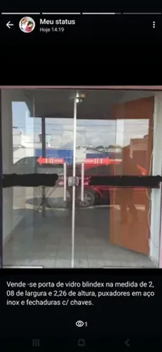 Vendo porta blindex 4 folhas
