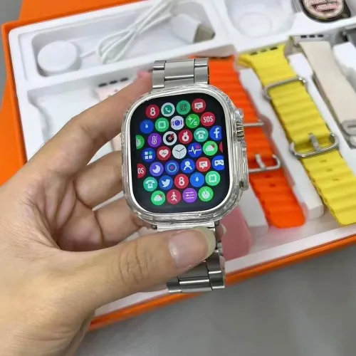 LANÇAMENTO Relógio Smartwatch IWO S101 ULTRA MAX//TELA 2.2-49Mn /+7Pulseiras-1metal+ case