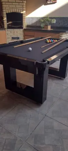 Mesa de jantar e sinuca