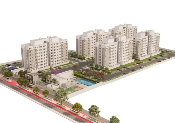 APC - Residencial Nagoya 2 Quartos com varanda - Colônia Japonesa