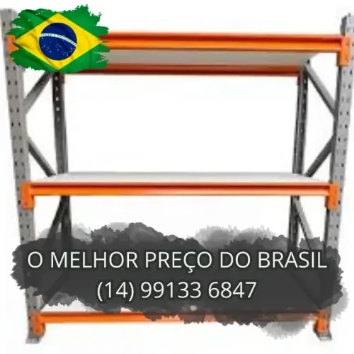 Porta palete estruturado p/ galpão de armazenagem