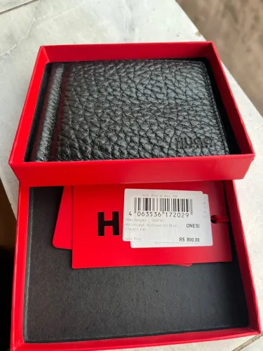 Carteira Hugo Boss em Couro Legítimo - Nova