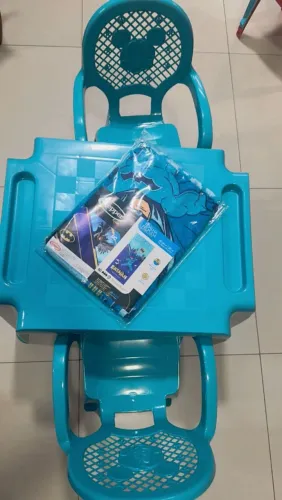 Kit Infantil Mesa + Cadeiras + Toalha