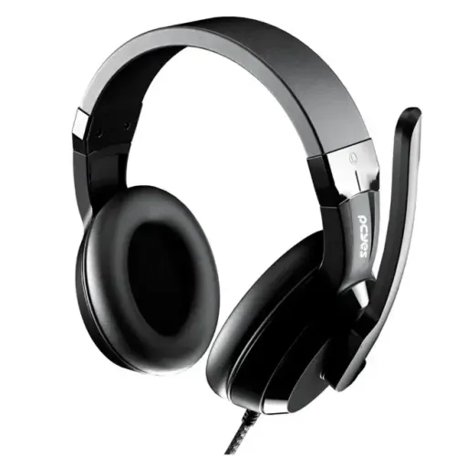 Headset Gamer PCyes Nyra, Drivers 40mm, Preto