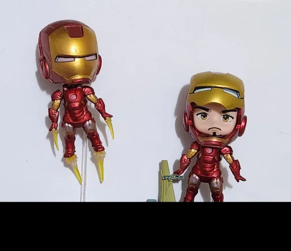 2 Bonecos bobblehead Action Figure Homem de ferro Iron Man Stark vingadores avengers