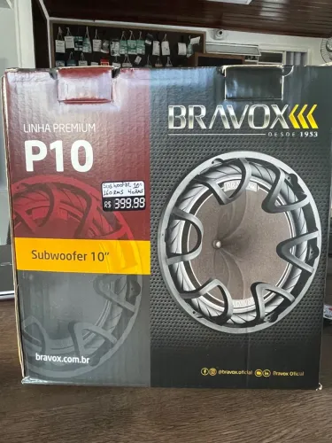 Subwoofer Bravox P10 10 polegadas 160 RMS