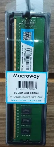 MEMÓRIA RAM 8GB DDR4 2666 PC MACROWAY (NOVA LACRADA)