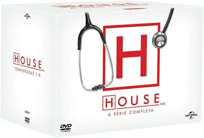 Box DVD Dr. House - 1ª A 8ª Temporada Série Completa - NOVO e lacrado