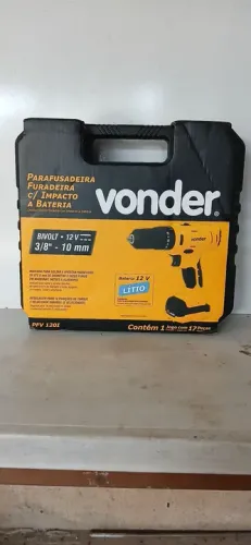 Parafusadeira/Furadeira Bivolt 12V Vonder 3/8'' - 10 mm