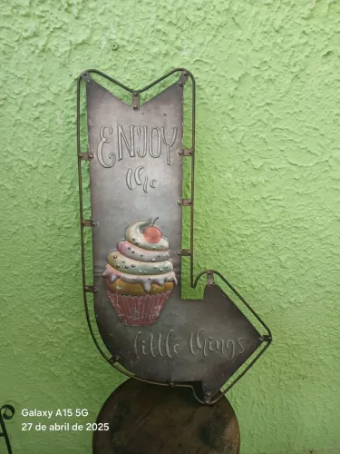 Placa Decorativa Galvanizada 