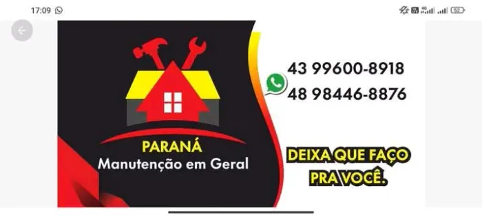 Paraná manutenção, pisos, hidráulica, elétrica, pedreiro, serviço de reforma em geral 