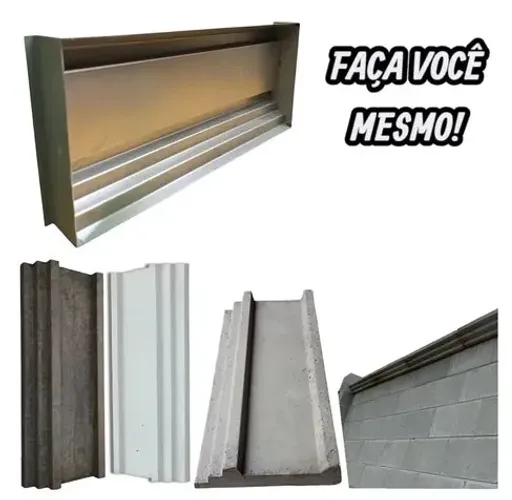 Forma Aço Para Chapéu Escadinha De Um Lado - Pingadeira para muro