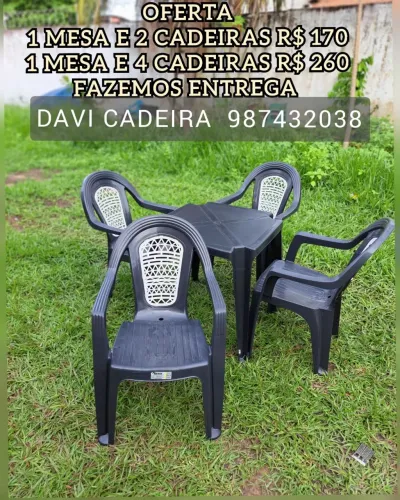 MESA FACILITE GL PLASTICA CJ ENTREGA IMEDIATA