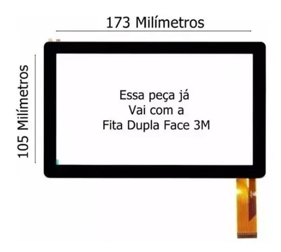 Nova tela de toque de 7 polegadas - pn HS-Q8 CX-Q8 yzs Tablet - Peça de Reposição