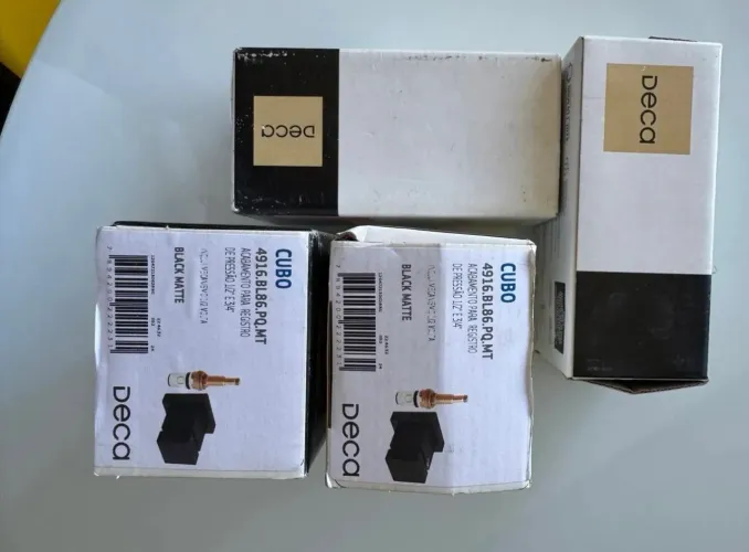 Registro Hidráulico Deca Cubo Black Matte
