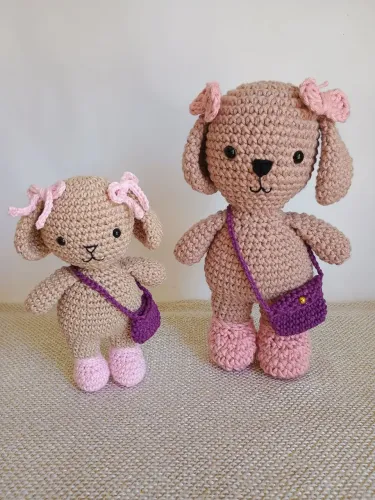 Bobbie Goods mãe e filha em amigurumi