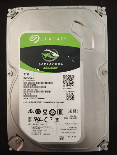 Lote HD Seagate BarraCuda 1TB SATA