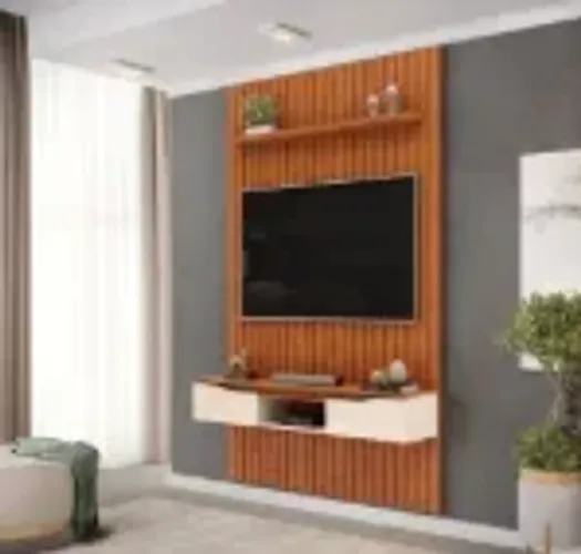 painel ripado com bancada 