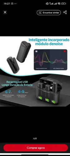 Microfone de lapela Ulanzi J12