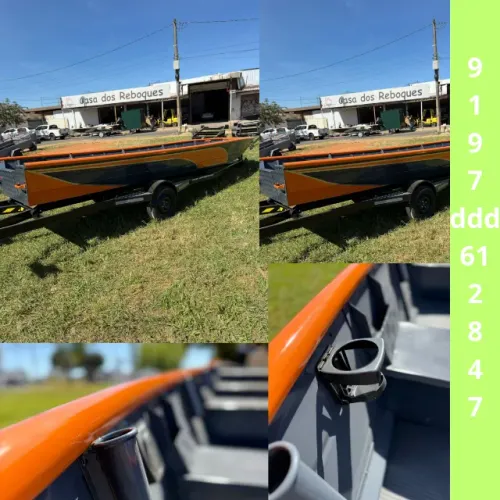 Barco em Alumínio para Família - Espaçoso