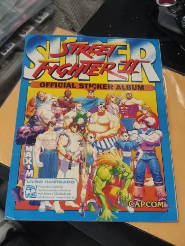 Álbum street fighter 2 completo muito novo