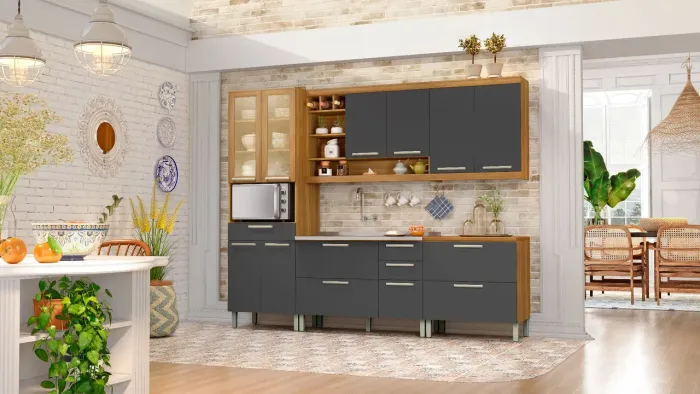 COMPOSIÇÃO BURGUESA "E" - 5 PEÇAS - 100%MDF(MONTAGEM E INSTALAÇÃO GRÁTIS)