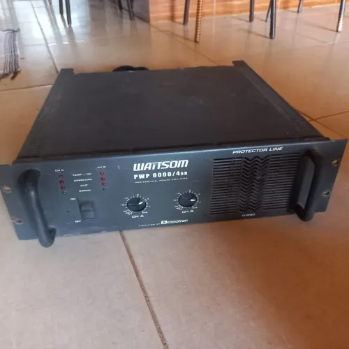 Amplificador  Wattsom pwp 6000 modelo novo<br>Funcionando tudo testo na hora .