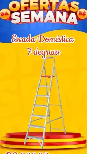 Escada Doméstica 7 Degraus 