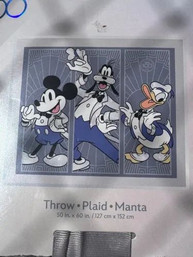 Manta ou cobertor Disney 100 anos