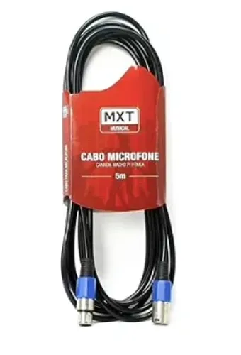 Cabo Microfone Cannon M + Cannon F 6.0mm 5 Metros - Mxt